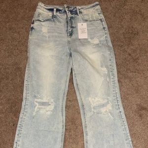 Val High Rise Distressed Risen Jeans